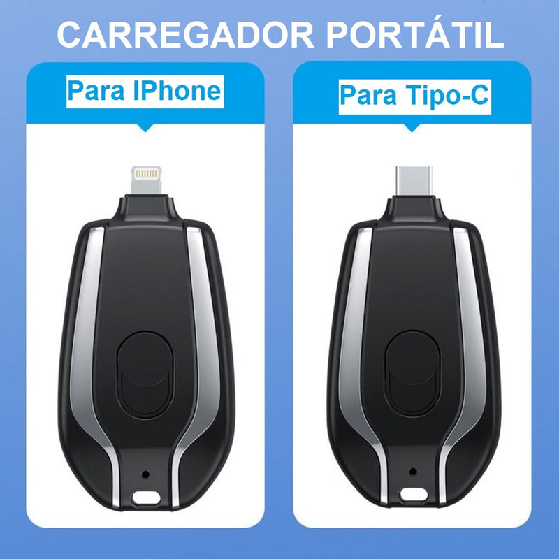 Carregador portátil de chaveiro Android/Iphone